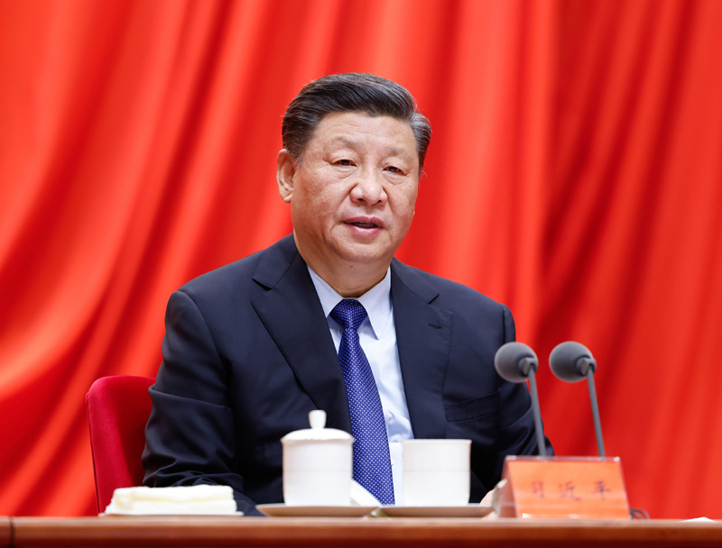 2月20日,党史学习教育动员大会在北京召开。中共中央总书记、国家主席、中央军委主席习近平出席会议并发表太阳成集团tyc234cc讲话。新华社记者 黄敬文 摄
